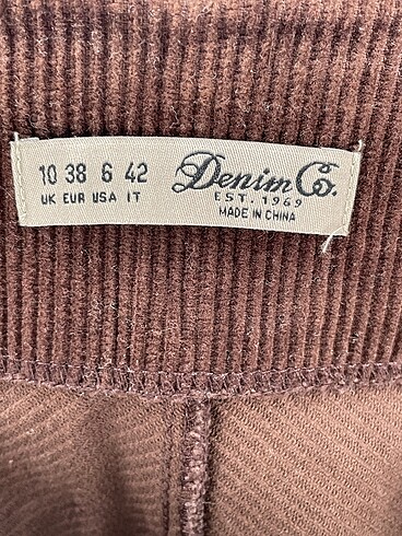 38 Beden kahverengi Renk Denim&Co Mini Etek %70 İndirimli.