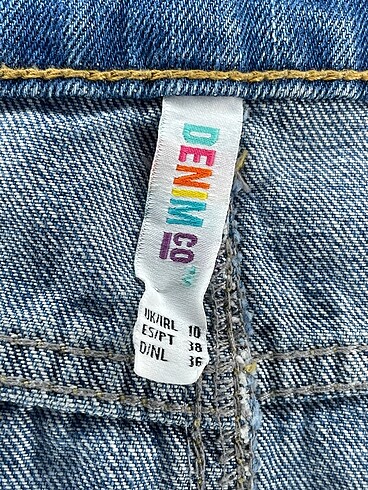 38 Beden mavi Renk Denim&Co Mini Etek %70 İndirimli.