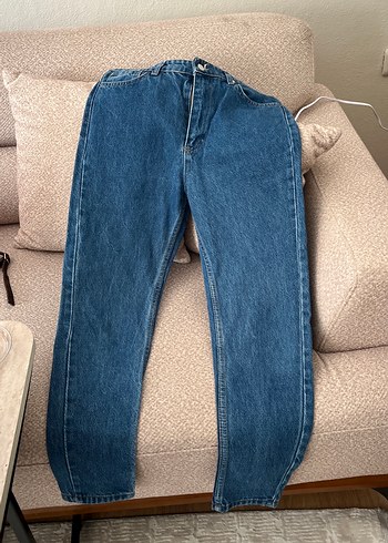 Diğer Mavi Yuksek Bel Denim Jean
