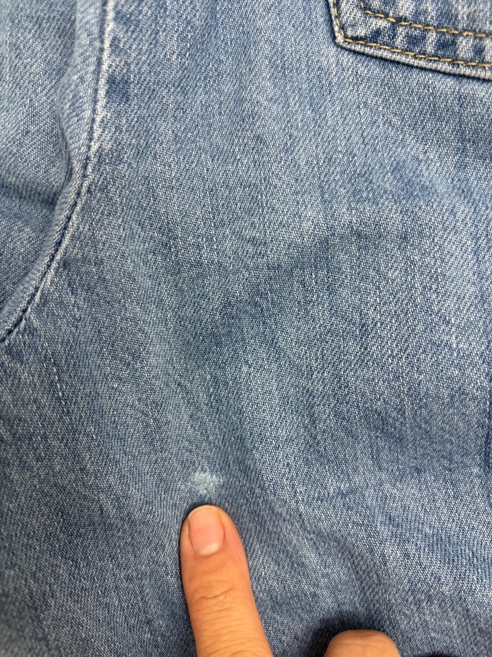 Zara Mavi Denim Rahat kumaş Pantolon — görsel 7/8