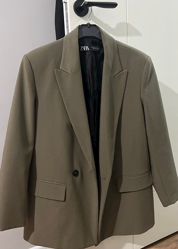 Zara Haki Oversize Blazer Ceket