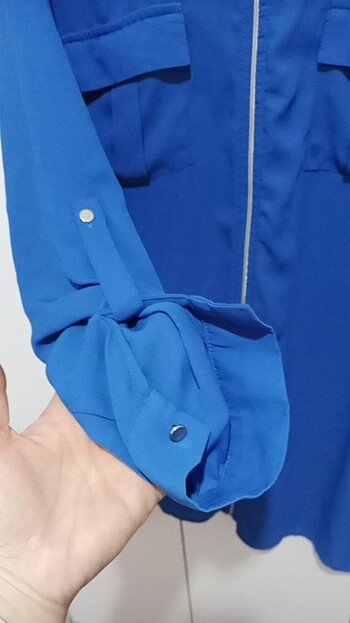 xl Beden mavi Renk 42 beden şifon tunik