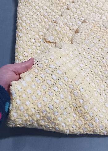 El örgüsü bebek battaniyesi - Görsel 3