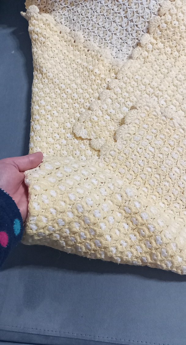 El örgüsü bebek battaniyesi - Görsel 2