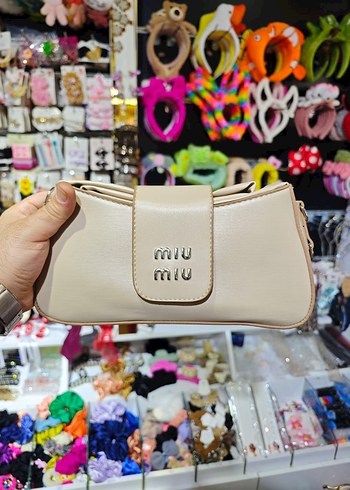 Miu Miu Bej Deri Kadın Çanta