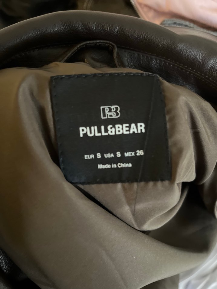 Pull bear kahverengi deri ceket — görsel 5/7