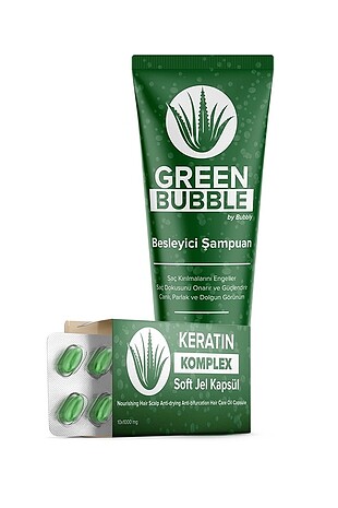 2 adet Saç uzatan green bubble şampuan