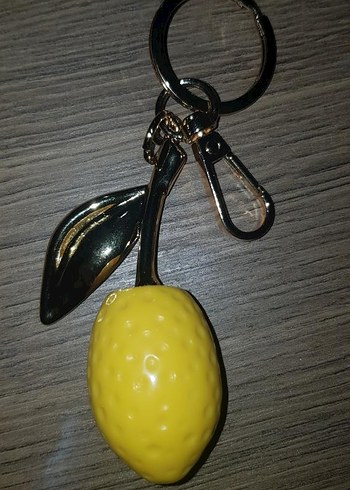Sarı Gold kaplama Bohem Limonlu Anahtarlık