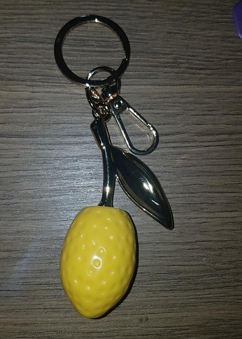 Beden Sarı Gold kaplama Bohem Limonlu Anahtarlık