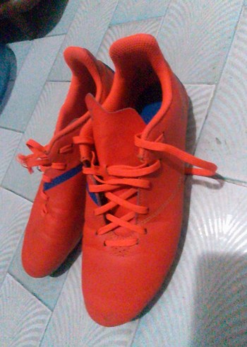 turuncu Erkek Futbol Ayakkabısı Velcro 37 numarası - Görsel 2