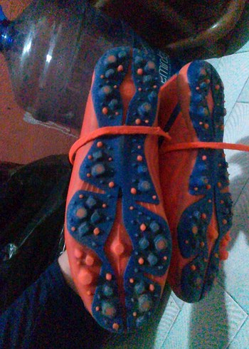 turuncu Erkek Futbol Ayakkabısı Velcro 37 numarası - Görsel 3