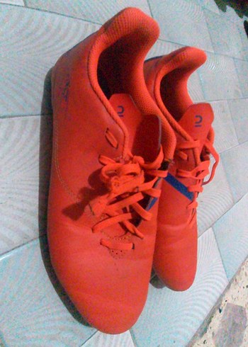 turuncu Erkek Futbol Ayakkabısı Velcro 37 numarası - Görsel 4