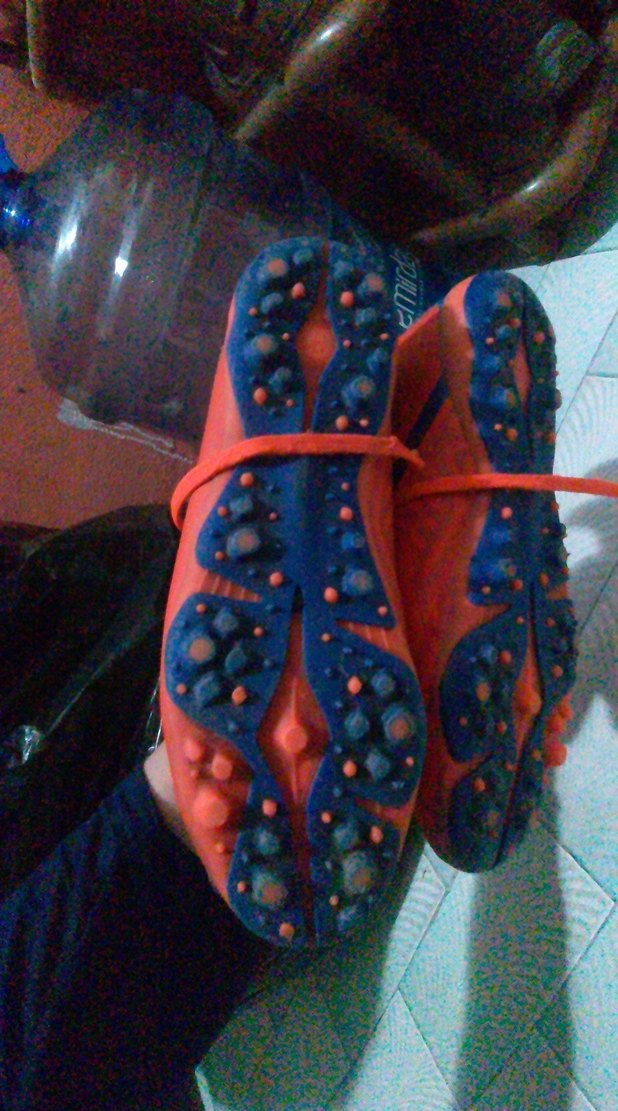 turuncu Erkek Futbol Ayakkabısı Velcro 37 numarası - Görsel 3