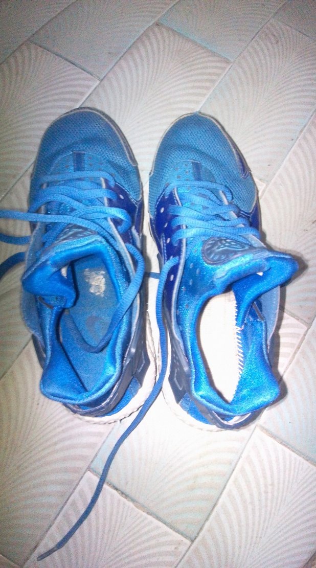 Mavi Bağcıklı Kadın Spor Ayakkabı - Görsel 4