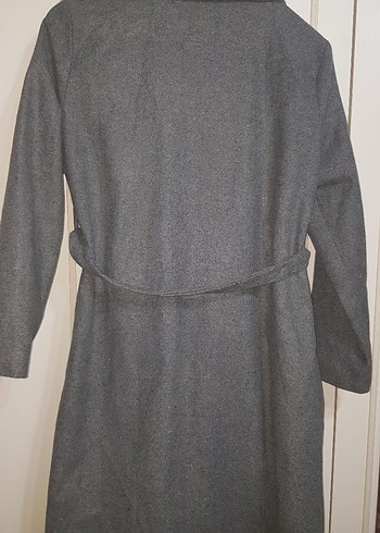 Kemerli Gri Uzun Kaban - Görsel 4