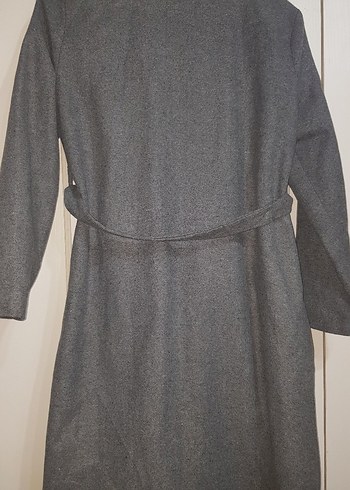 Kemerli Gri Uzun Kaban - Görsel 2