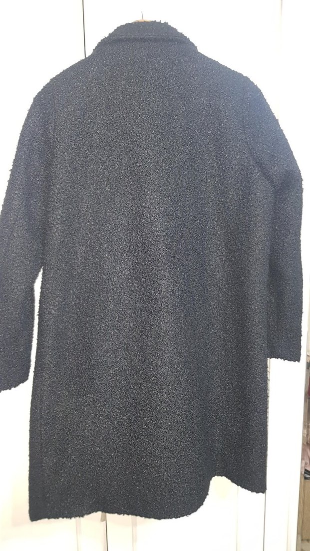 Siyah Tek Düğmeli Tedi Kaban - Görsel 4