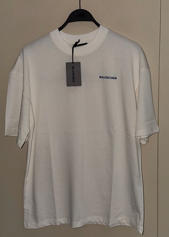 Balenciaga Beyaz Oversize Tisort