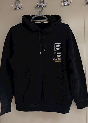 Timberland Siyah Kapusonlu Plant The Change Sweatshirt