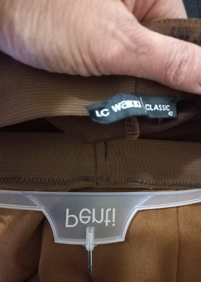 Likralı streç pantolon - Görsel 4