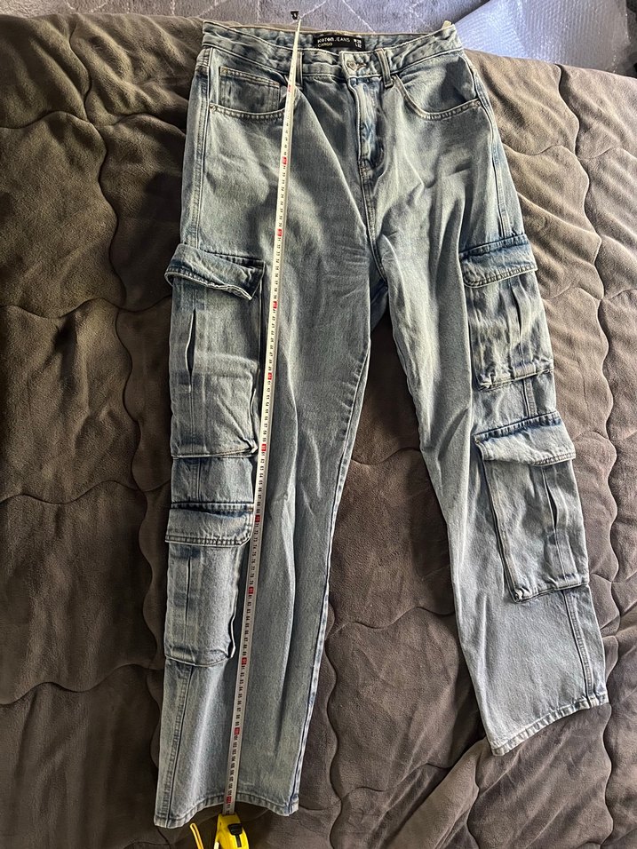 Koton Açık Mavi Yıkamalı Kargo Denim Pantolon — görsel 6/6