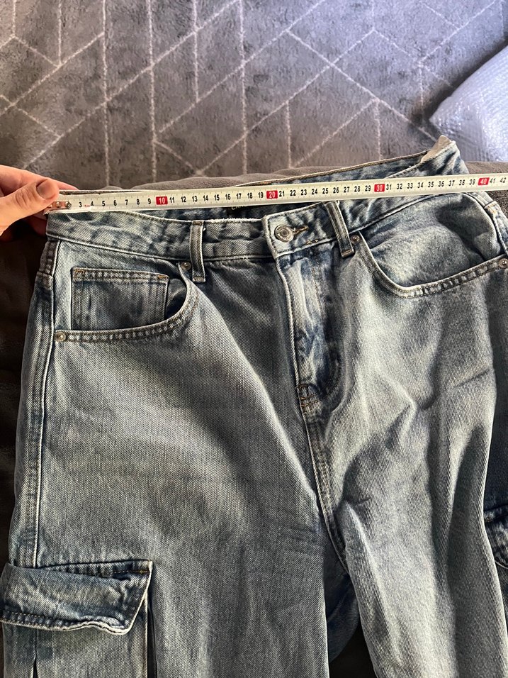 Koton Açık Mavi Yıkamalı Kargo Denim Pantolon — görsel 5/6