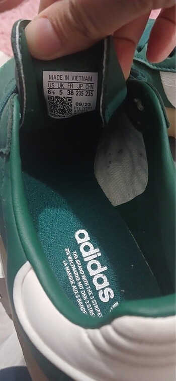 38 Beden yeşil Renk Adidas samba