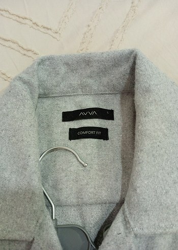 Gri Düğmeli Uzun Kollu Erkek Gömlek - Görsel 4