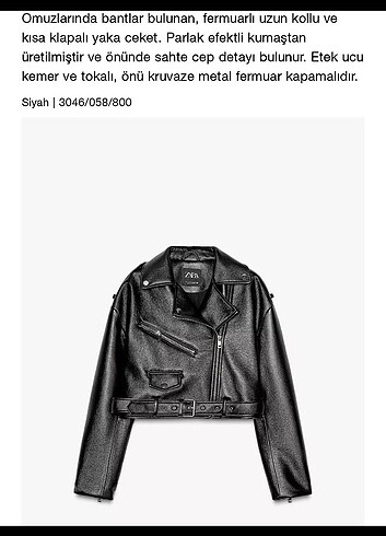 Zara Parlak efektli etiketli ORJİNALDİR