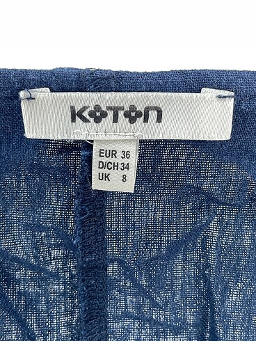 36 Beden mavi Renk Koton Bluz %70 İndirimli.
