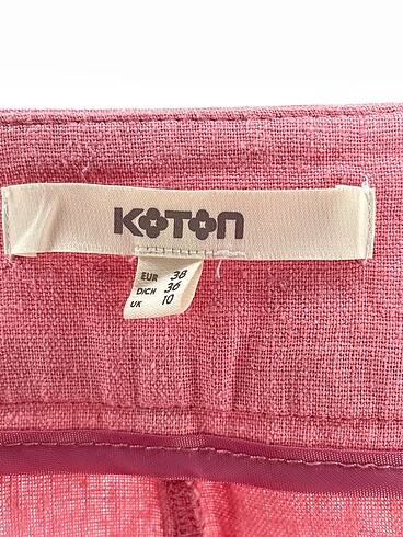 38 Beden pembe Renk Koton Mini Etek %70 İndirimli.