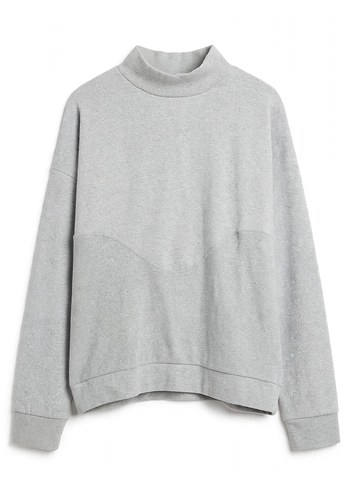 Koton Gri Yarim Balikci Yaka Oversize Sweatshirt Xl Beden