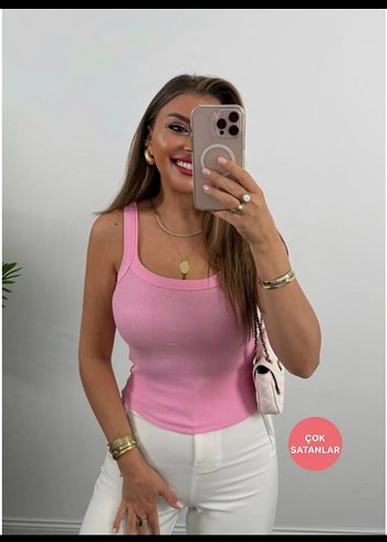 Diğer Kadın Çok Renkli Pamuklu Mini Askısız Atlet