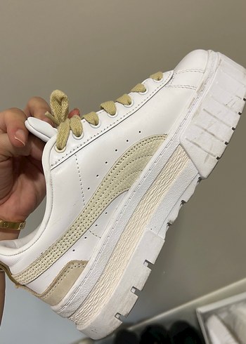 37 Beden Beyaz Platform Topuklu Puma Kadın Spor Ayakkabı