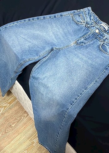 Addax Acik Mavi Rahat Kesim Denim Jean