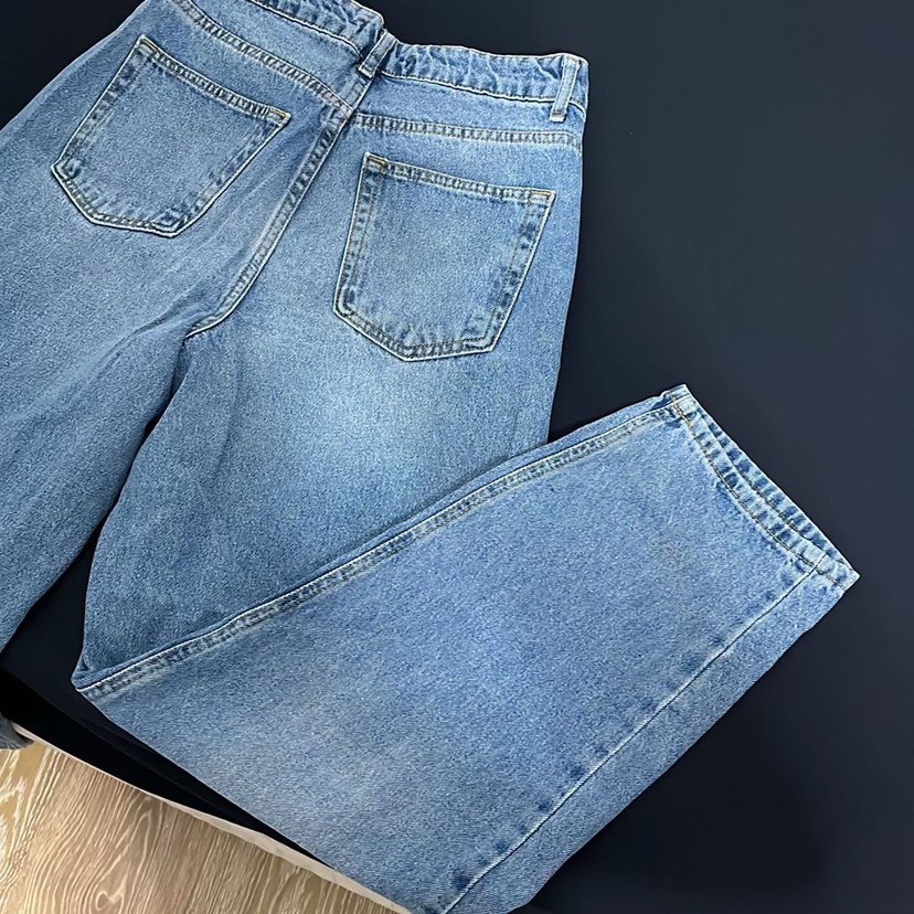 Açık Mavi Rahat Kesim Denim Jean — görsel 6/7