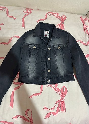 Diğer Koyu Siyah Denim Ceket