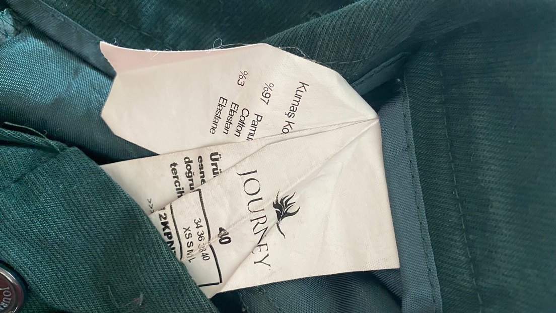 Journey Petrol Yeşili 40 Beden Geniş Paça Pantolon — görsel 5/7