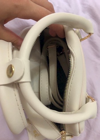 Miu Miu Beyaz Deri Kadın Çanta - Görsel 4