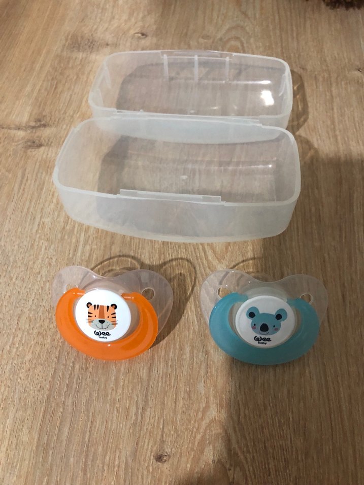 Turuncu ve Mavi Bebek Emzikleri Seti - Görsel 2