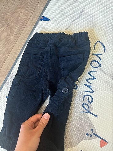 12-18 Ay Beden lacivert Renk Kadife pant
