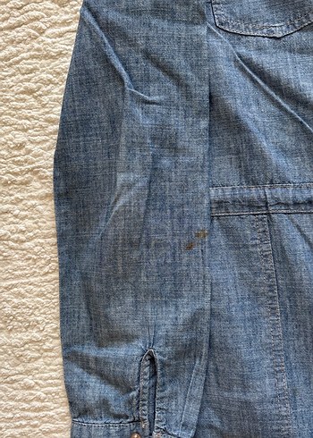 LC Waikiki Kot Uzun Kollu Düğmeli kot tunik