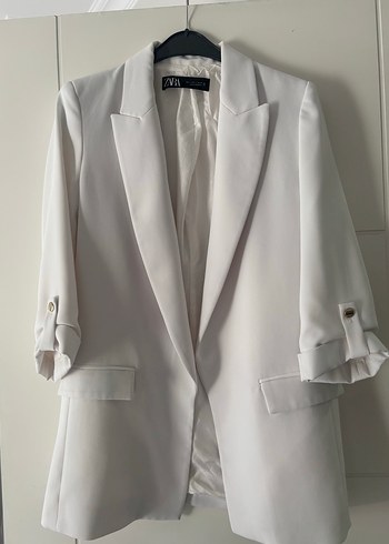 Zara Beyaz Oversize Blazer Ceket
