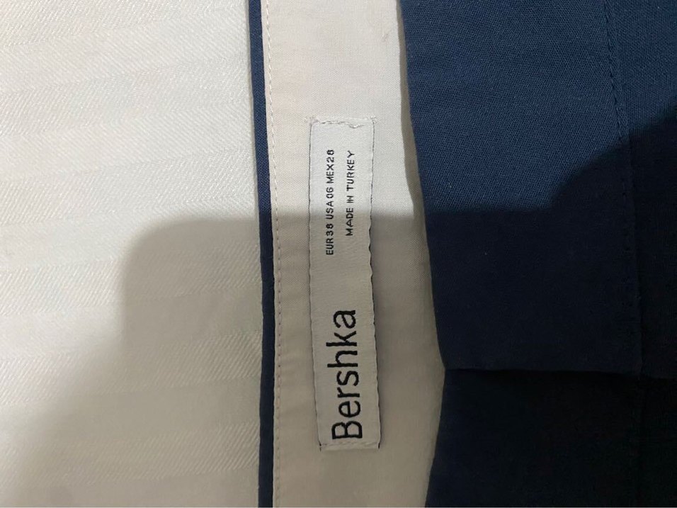Lacivert Pileli Kumaş Pantolon — görsel 7/9