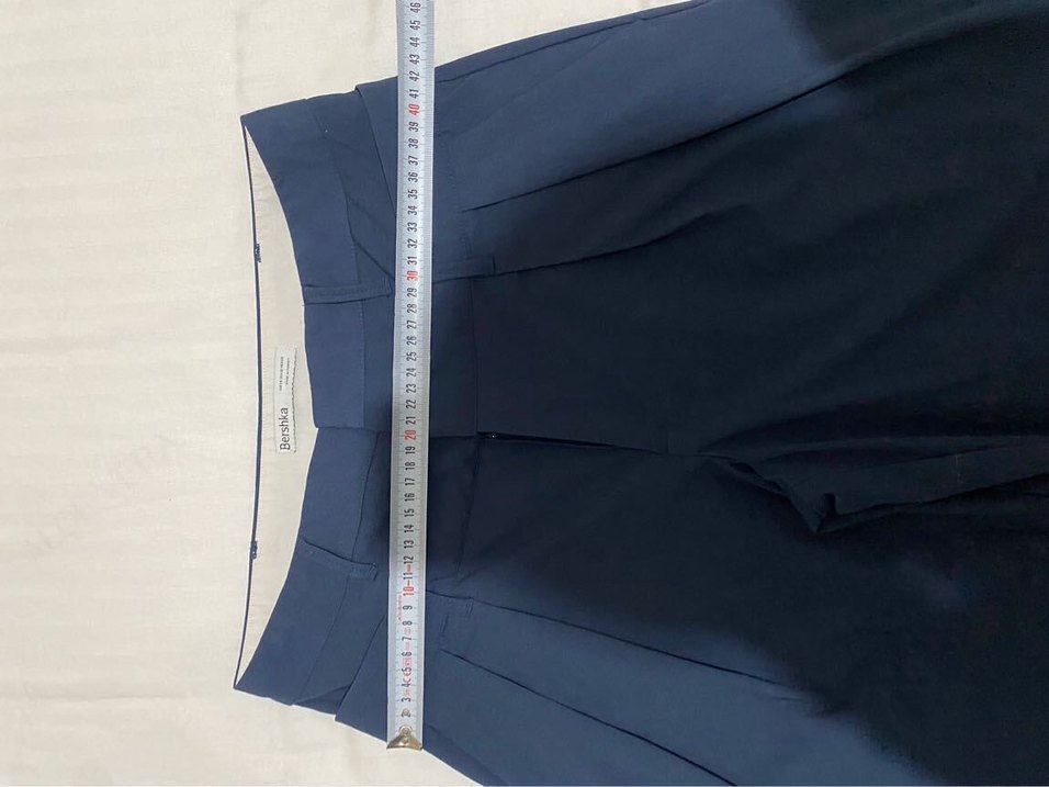 Lacivert Pileli Kumaş Pantolon — görsel 5/9