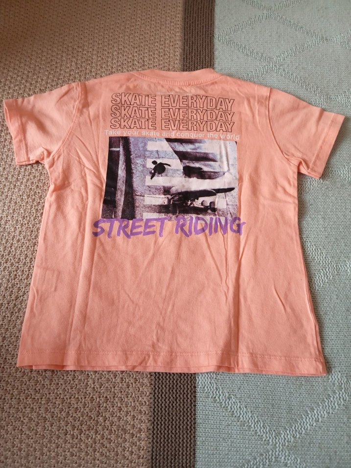 Kız Çocuk Pembe Pamuklu Baskılı Tişört - Görsel 2