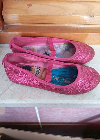 Kız Çocuk Parlak Pembe Babet Ayakkabı - Görsel 3