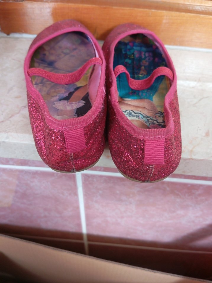 Kız Çocuk Parlak Pembe Babet Ayakkabı - Görsel 2
