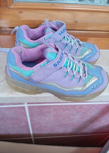 Kız Çocuk Mor Bağcıklı Velcro Spor Ayakkabı - Görsel 2