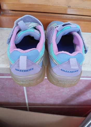 Kız Çocuk Mor Bağcıklı Velcro Spor Ayakkabı - Görsel 3